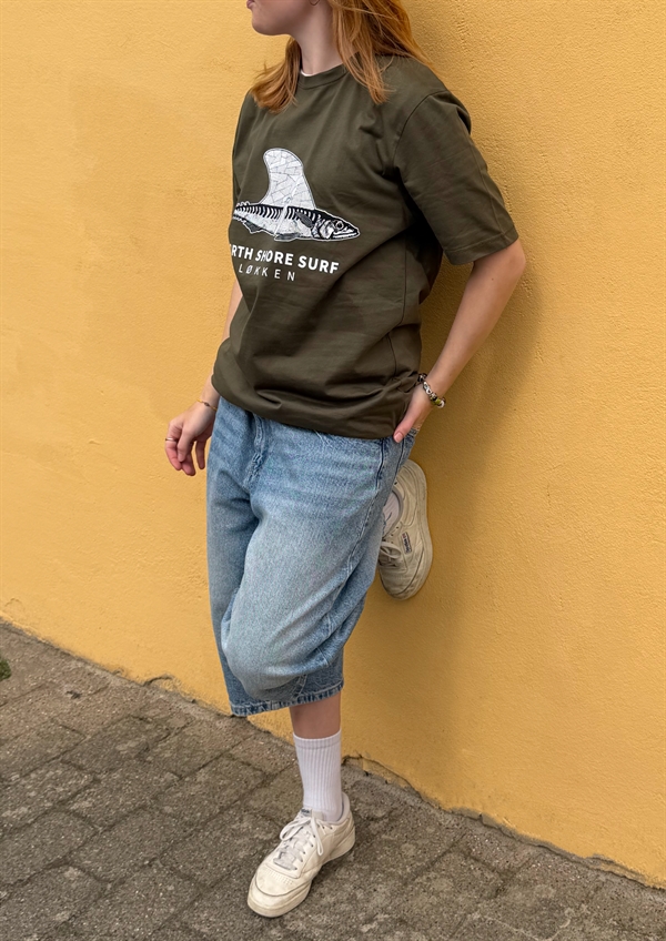 North Shore Surf Logo T-Shirt - Army